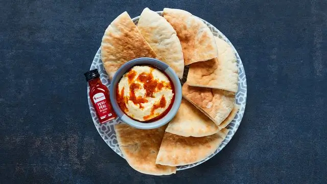 Houmous with Peri Peri Drizzle