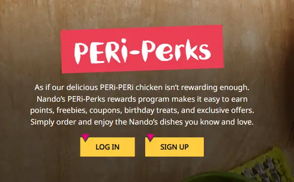 Nandos Peri Perks