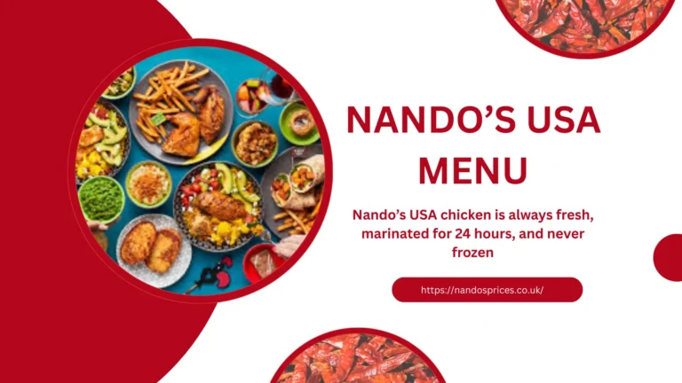 Nando's USA Menu