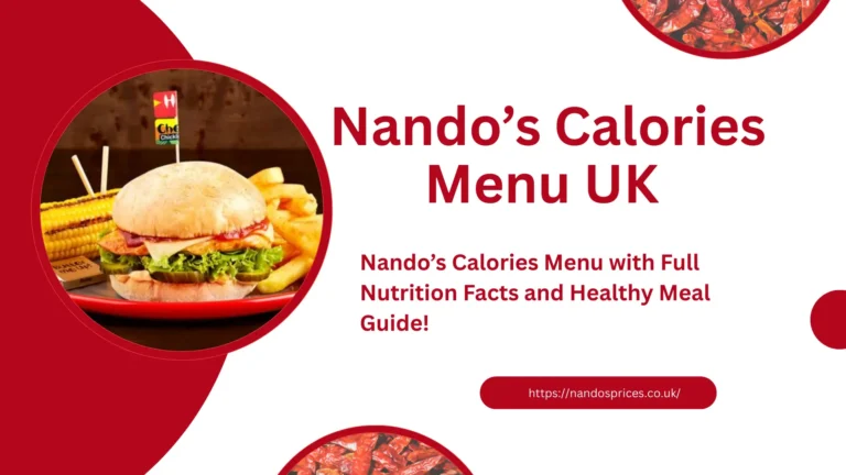 Nando's Calories menu