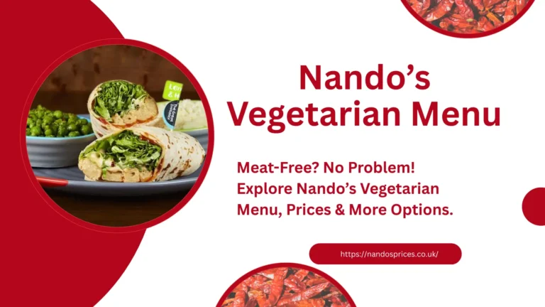 Nando's Vegetarian Menu