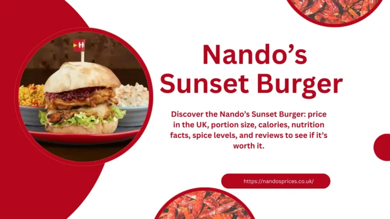 Nando's sunset Burger
